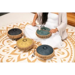 Meinl Sonic Energy MOSTD2NB Medium Octav Steel Tongue Drum, C Minor, 8 Toner, 432 Hz