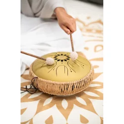 Meinl Sonic Energy MOSTD3G Medium Octave Steel Tongue Drum, C Major, 8 Toner, 432 Hz