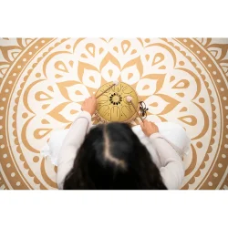 Meinl Sonic Energy MOSTD3G Medium Octave Steel Tongue Drum, C Major, 8 Toner, 432 Hz