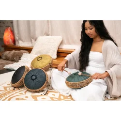 Meinl Sonic Energy MOSTD3G Medium Octave Steel Tongue Drum, C Major, 8 Toner, 432 Hz