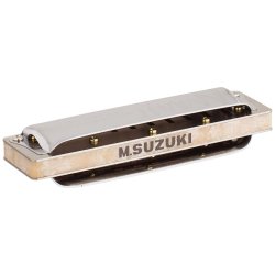 Suzuki M-20 Manji Standard Mundharmonika Tone C 10 Huls Diatonisk Mundharpe inkl. opbevarings�ske