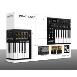 Nektar Impact LX25mk3 MIDI Keyboard Controller m/25 anslagsf�lsomme synth action tangenter