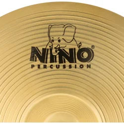 NINO Percussion NINO-BR203 H�ndholdt March B�kken �20cm (enkelt, messing) inkl. BR4 l�derstrop