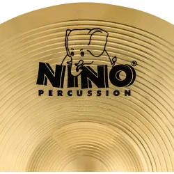 NINO Percussion NINO-BR254 H�ndholdt March B�kken �25cm (enkelt, messing) inkl. BR4 l�derstrop