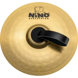 NINO Percussion NINO-BR254 H�ndholdt March B�kken �25cm (enkelt, messing) inkl. BR4 l�derstrop