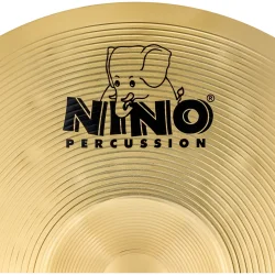 NINO Percussion NINO-BR305 H�ndholdt March B�kken �30cm (enkelt, messing) inkl. BR6 l�derstrop