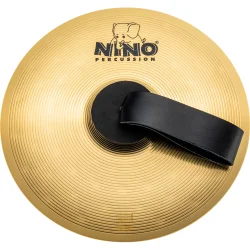 NINO Percussion NINO-BR305 H�ndholdt March B�kken �30cm (enkelt, messing) inkl. BR6 l�derstrop