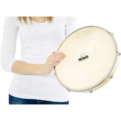 NINO Percussion NINO38 Stembar Tr� H�ndtromme �25cm m/true feel syntetisk skind (natural) inkl. stemmen�gle