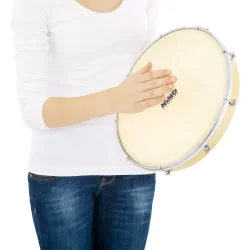 NINO Percussion NINO38 Stembar Tr� H�ndtromme �25cm m/true feel syntetisk skind (natural) inkl. stemmen�gle