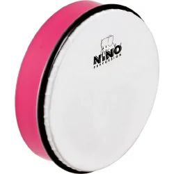 NINO Percussion NINO45SP H�ndtromme �20cm m/syntetisk skind (st�bt ABS, jordb�r pink) inkl. k�lle