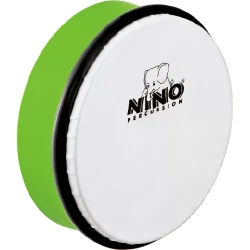 NINO Percussion NINO4GG H�ndtromme �15cm m/syntetisk skind (st�bt ABS, gr�sgr�n) inkl. k�lle