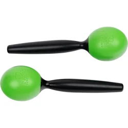 NINO Percussion NINO575GG Maracas Par 20cm (2 stk, st�bt ABS, gr�s gr�n)