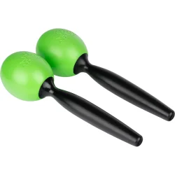 NINO Percussion NINO575GG Maracas Par 20cm (2 stk, st�bt ABS, gr�s gr�n)
