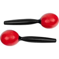 NINO Percussion NINO575R Maracas Par 20cm (2 stk, st�bt ABS, r�d)