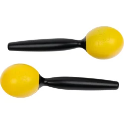 NINO Percussion NINO575Y Maracas Par 20cm (2 stk, st�bt ABS, gul)