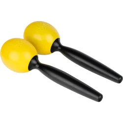 NINO Percussion NINO575Y Maracas Par 20cm (2 stk, st�bt ABS, gul)