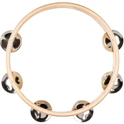 NINO Percussion NINO943 Tr� Tamburin �20cm (1 r�kke jingles, natural)