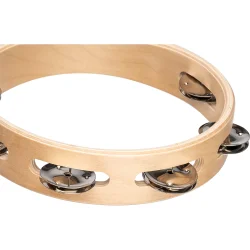 NINO Percussion NINO943 Tr� Tamburin �20cm (1 r�kke jingles, natural)