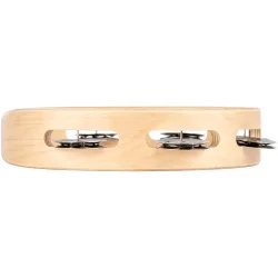 NINO Percussion NINO943 Tr� Tamburin �20cm (1 r�kke jingles, natural)