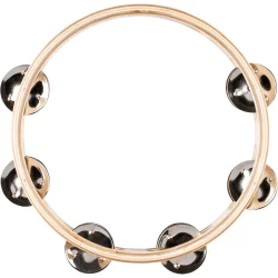NINO Percussion NINO945 Tr� Tamburin �20cm (2 r�kker jingles, natural)