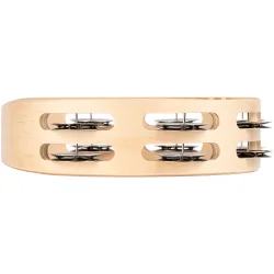 NINO Percussion NINO945 Tr� Tamburin �20cm (2 r�kker jingles, natural)