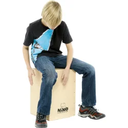 NINO Percussion NINO952 Cajon 45cm m/skridsikre gummif�dder (baltisk birketr�, natural)