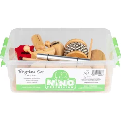 NINO Percussion NINOSET14 Tr� Rytme S�t (til 10 b�rn) inkl. kasse