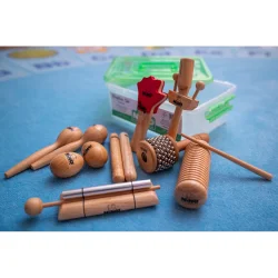 NINO Percussion NINOSET14 Tr� Rytme S�t (til 10 b�rn) inkl. kasse