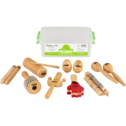 NINO Percussion NINOSET14 Tr� Rytme S�t (til 10 b�rn) inkl. kasse
