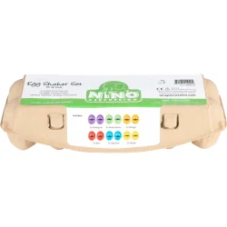 NINO Percussion NINOSET18 �gge Shaker S�t (til 12 b�rn) inkl. �ggebakke 
