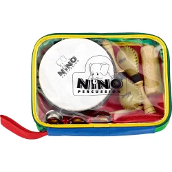 NINO Percussion NINOSET1 Blandet Rytme S�t (til 5 b�rn) inkl. taske 