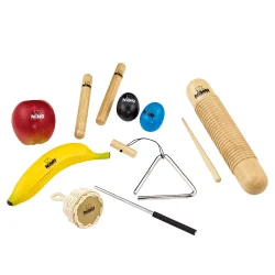 NINO Percussion NINOSET4 Blandet Rytme S�t (til 8 b�rn) inkl. taske