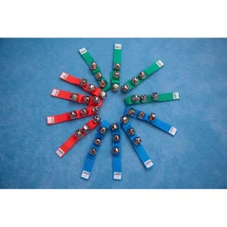 NINO Percussion NINOSET961 Bj�lde Armb�nd Rytme S�t m/velcrolukning (til 12 b�rn) 