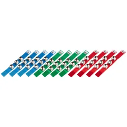 NINO Percussion NINOSET961 Bj�lde Armb�nd Rytme S�t m/velcrolukning (til 12 b�rn) 