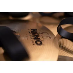 NINO Percussion NINO-BR305 H�ndholdt March B�kken �30cm (enkelt, messing) inkl. BR6 l�derstrop