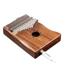 Ortega OKB1E Lizard Serien Lydhul Kalimba m/pickup C Dur 17 Noder (Akacie) inkl. tilbeh�r