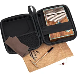 Ortega OKB30TH-DO 30�rs Jubil�ums Serien Lydhul Kalimba C Dur 17 Noder (Dolphins) inkl. tilbeh�r