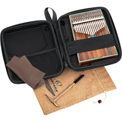 Ortega OKB30TH-JF 30rs Jubilums Serien Lydhul Kalimba C Dur 17 Noder (Jellyfish) inkl. tilbehr