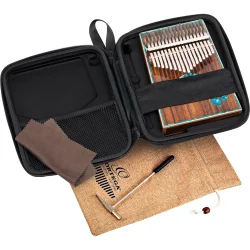 Ortega OKB30TH-ST 30�rs Jubil�ums Serien Lydhul Kalimba C Dur 17 Noder (Sea Turtle) inkl. tilbeh�r