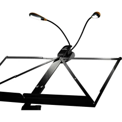 Ortega OML-D Music Light LED Nodestativsbelysning Dobbelt Hals