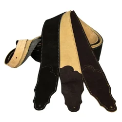Franklin Strap FSS-H-CH Original Suede Series 2,5" Ruskind m/kontrasts�m Guitarrem/Skulderrem