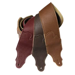 Franklin Strap FSW-CH-G Original Natural Glove Leather 3" Naturligt L�der m/kontrasts�m Guitarrem