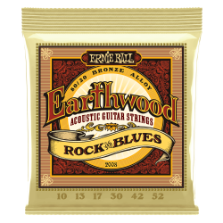 Ernie Ball 2008 Earthwood 80/20 Rock &amp; Blues 10-52 Western Guitar Strenges�t