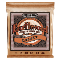 Ernie Ball 2148 Earthwood Phosphor Bronze Light 11-52 Western Guitar Strenges�t 