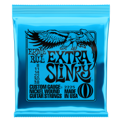 Ernie Ball 2225 Extra Slinky Nickel Wound 8-38 Elektrisk Guitar Strenges�t