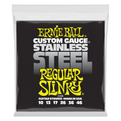 Ernie Ball 2246 Stainless Steel Regular Slinky 10-46 Elektrisk Guitar Strenges�t