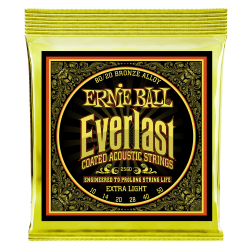 Ernie Ball 2560 Everlast 80/20 Bronze Extra Light 10 - 50 Western Guitar Strenges�t 