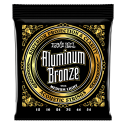 Ernie Ball 2566 Aluminum Bronze Medium Light 12-54 Western Guitar Strenges�t 