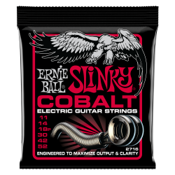 Ernie Ball 2716 Cobalt Burly Slinky 11-52 Elektrisk Guitar Strenges�t 