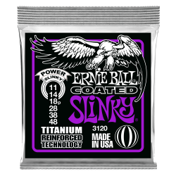 Ernie Ball 3120 Coated Titanium RPS Power Slinky 11-48 Elektrisk Guitar Strenges�t
